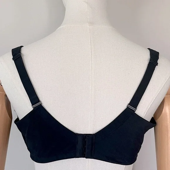 Soma Stunning Support Black Full-Coverage Bra with Lace Overlay Size 36DD - Picture 5 of 11